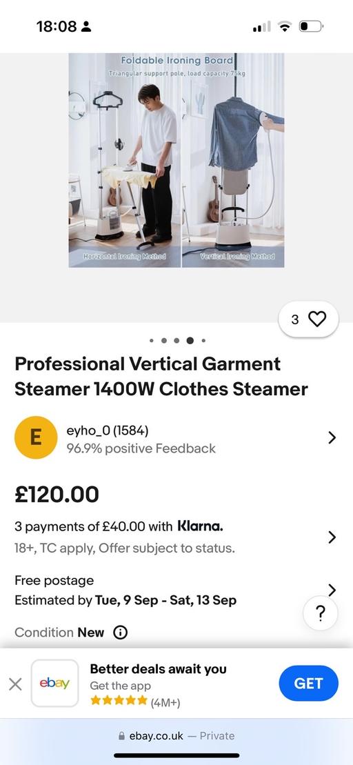 Buy & Sell Intack Hyndburn - Photos for Vertical garment steamer