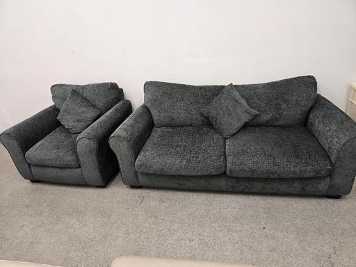 Buy & Sell Quarry Bank Dudley - Photos for grey fabric 2x1 Sofas