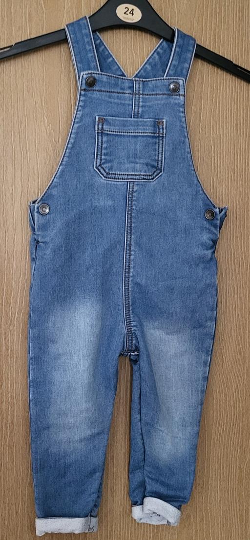 Buy & Sell Wednesfield Wolverhampton - Photos for Boys Fred & Flo Blue Dungarees 18-24 Months.