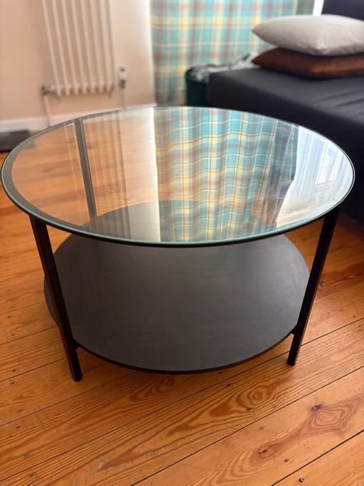 Buy & Sell Stoke Poges Buckinghamshire - Photos for VITTSJÖ, coffee table, black-brown/glass