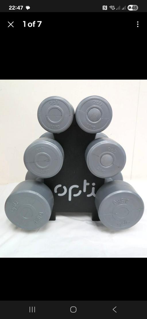 Buy & Sell Preston South Ribble - Photos for Opti Neoprene Dumbbells Set with Rack