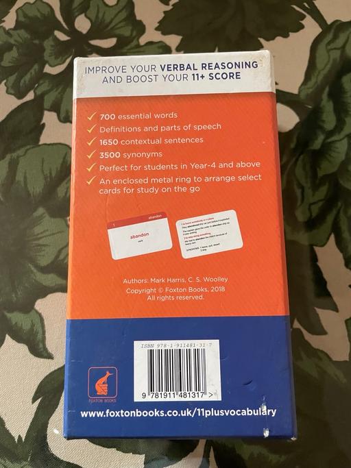 Buy & Sell Small Heath Birmingham - Photos for 11+ vocabulary flash cards new