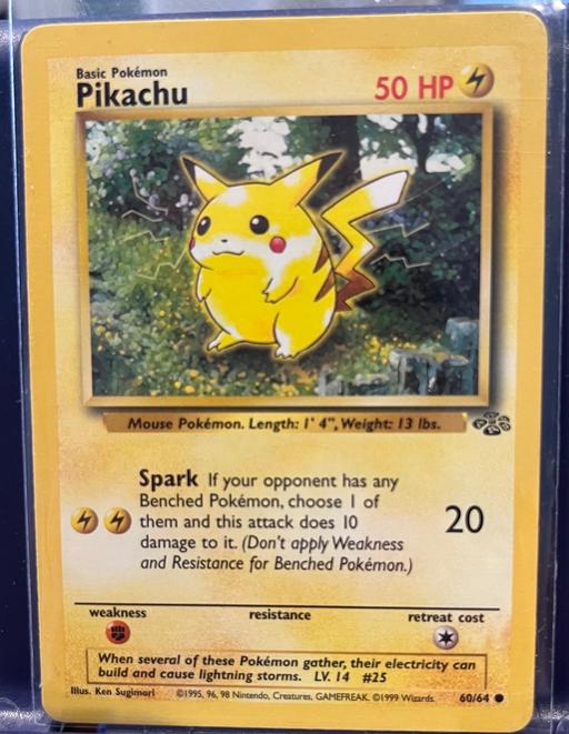 Buy & Sell Knebworth North Hertfordshire - Photos for Pokemon card - 1999 Jungle Pikachu 60/64