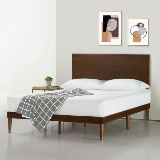 Buy & Sell Ladybarn Manchester - Photos for Kiesel Mid-Century 5' Solid Wood Bed Frame