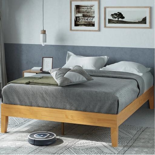 Buy & Sell Ladybarn Manchester - Photos for Farah Deluxe Wood Double Platform Bed Frame