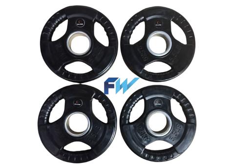 Buy & Sell Westhoughton Bolton - Photos for 4 x 2.5kg Rubber Tri grip Olympic weights