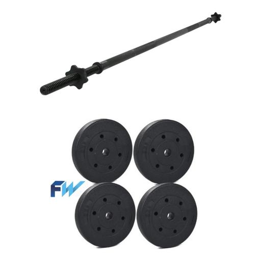 Buy & Sell Westhoughton Bolton - Photos for 4 x 5kg vinyl weight plates and free Bar
