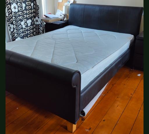 Buy & Sell The Ridgeway Enfield - Photos for Dreams Faux leather sleigh bedframe