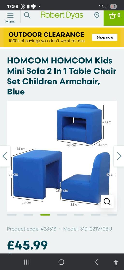 Buy & Sell Abbey Road North West London - Photos for children's 2in1 armchair Chair table set