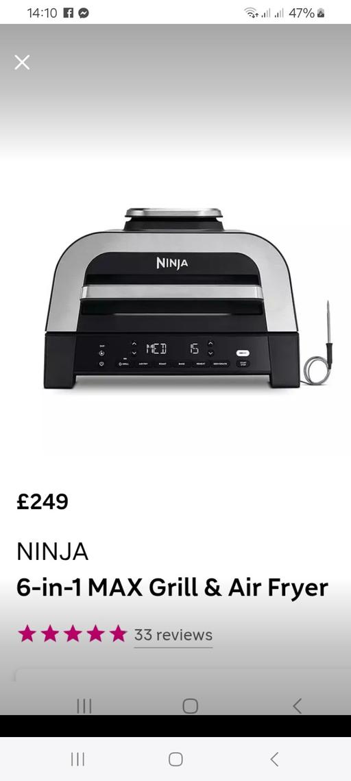 Buy & Sell Openshaw Manchester - Photos for 6 im 1 ninja grill air fryer £100