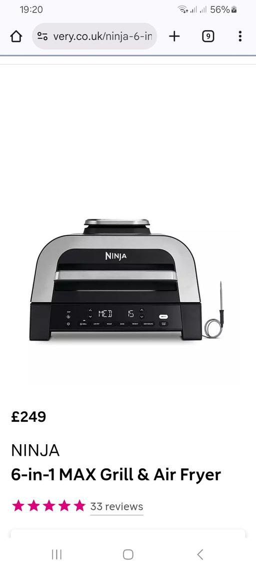 Buy & Sell Burnley Town Centre Burnley - Photos for 6 in 2 ninja grill n aor fryer £100