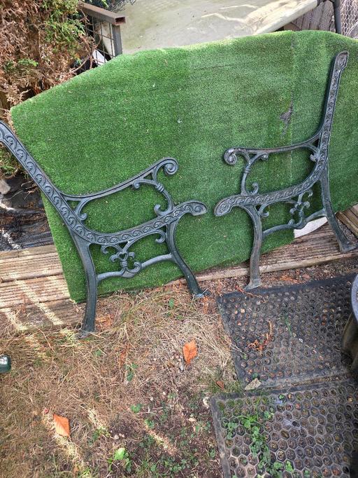 Buy & Sell Rubery Birmingham - Photos for WROUGHT IRON BENCH ENDS