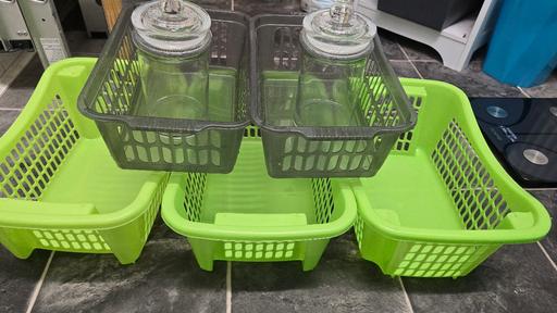 Buy & Sell Tipton Sandwell - Photos for 5 storage baskets and 2 glass jars