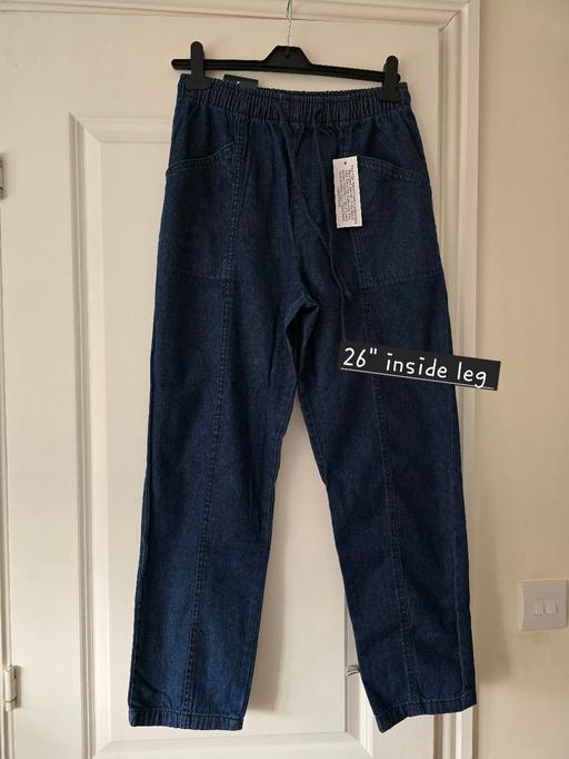 Buy & Sell Rowley Regis Sandwell - Photos for Blue denim trousers 👖 uk12 bnwt