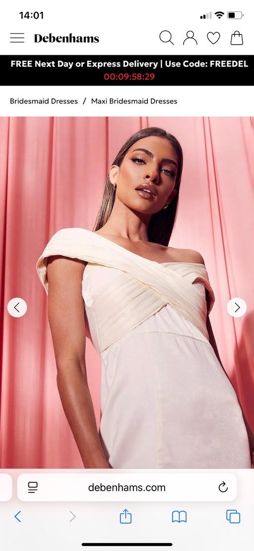 Buy & Sell Goldthorn Park Wolverhampton - Photos for Pink split bridesmaid dress 1 shoulder 
