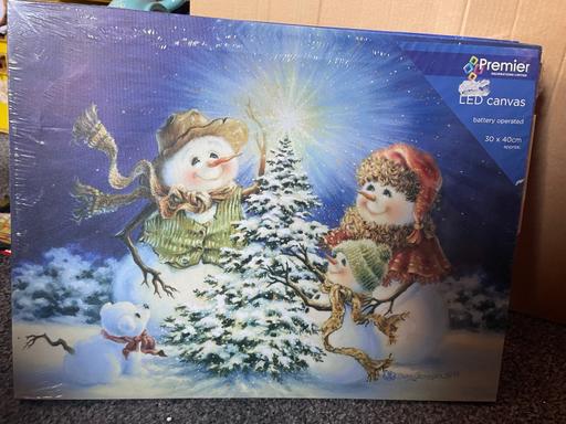 Buy & Sell Heath Town Wolverhampton - Photos for LED Snowman Canvas
