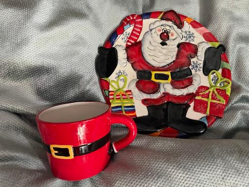 Buy & Sell Heath Town Wolverhampton - Photos for Santa Plate & Mug Set