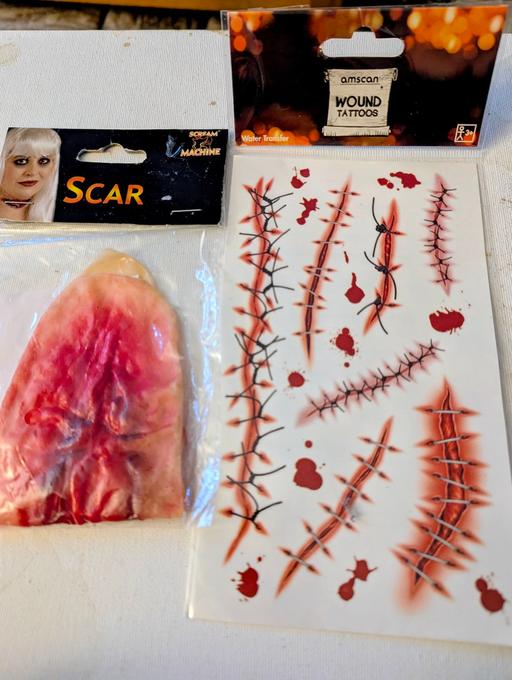 Buy & Sell Georgetown Blaenau Gwent - Photos for 🎃 Halloween large scar and wound tattoos. Ne