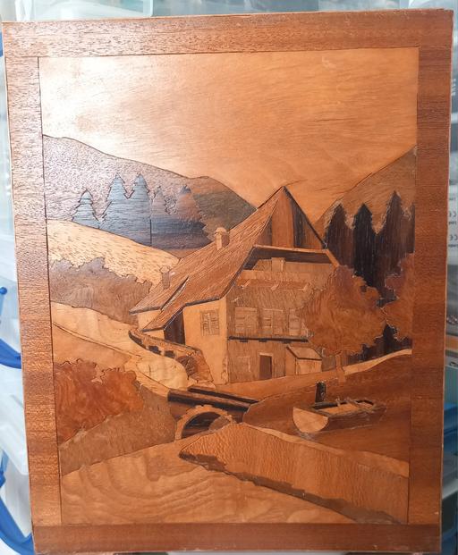 Buy & Sell Thatto Heath Saint Helens - Photos for Vintage Marquetry Wooden Inlay Wall art