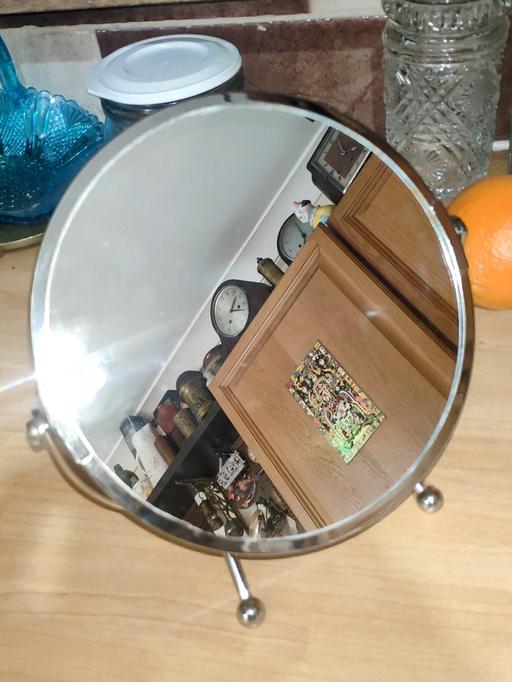 Buy & Sell Birchills Walsall - Photos for IKEA Silver Metal Round Swivel Mirror