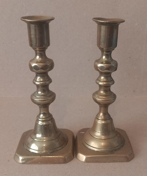 Buy & Sell Thatto Heath Saint Helens - Photos for 6 inch antique Georgian brass candlesticks