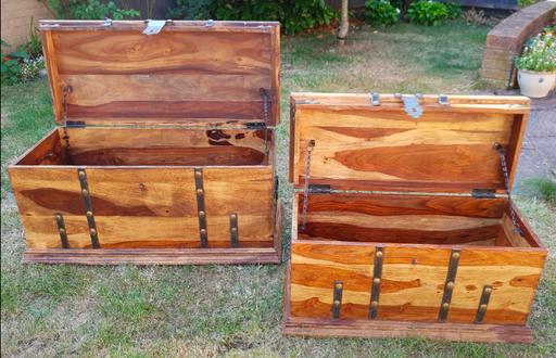 Buy & Sell Conniburrow Milton Keynes - Photos for Set of 3 Heavy Mango Wood Chests 