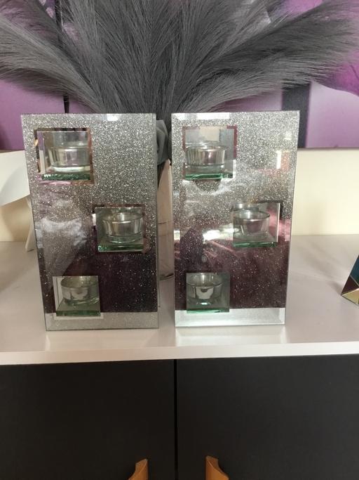 Buy & Sell Bentley Walsall - Photos for 2 bling silver candle holders