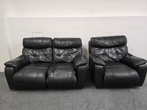 Buy & Sell Quarry Bank Dudley - Photos for scs black leather 2x1 electric recliners