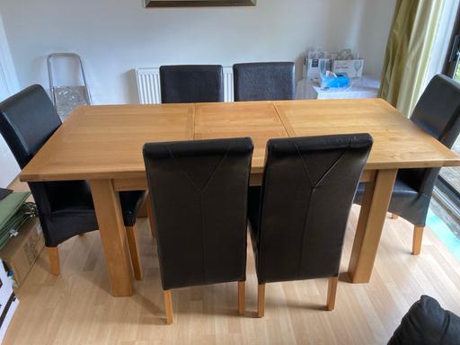 Buy & Sell Market Harborough Harborough - Photos for Winchester Oak Dining Table & 6 Chairs