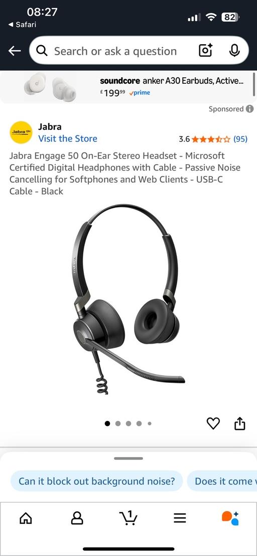 Buy & Sell Liverpool Liverpool - Photos for Jabra Engage 50 On-Ear Stereo Headset