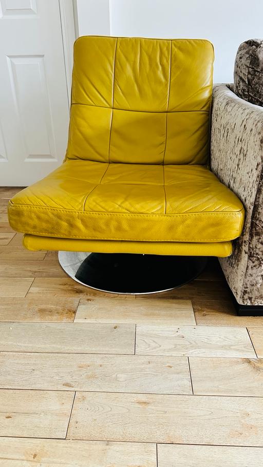Buy & Sell Great Barr Sandwell - Photos for Yellow Large Swivel Chair. COLLECTION ONLY