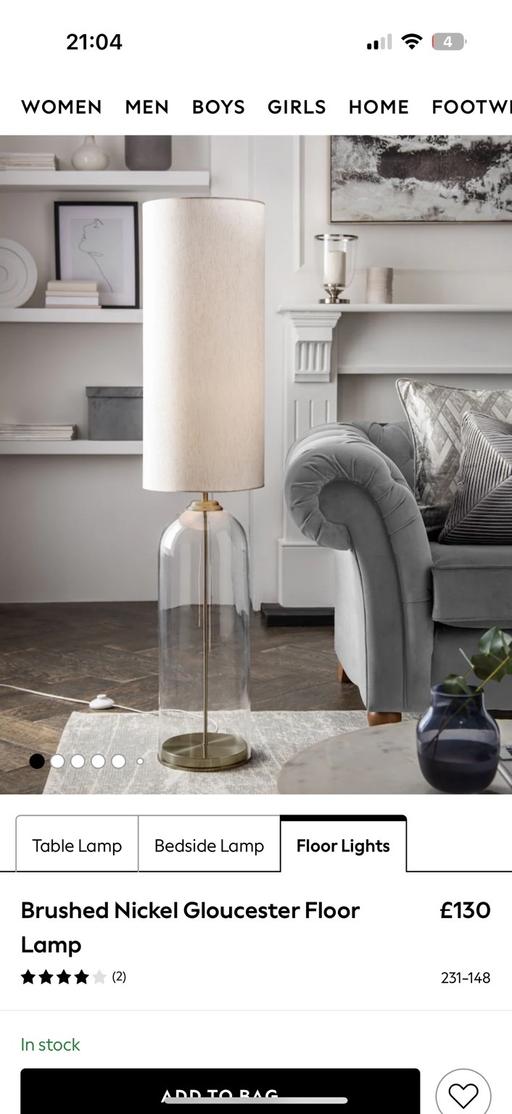 Buy & Sell Syston Charnwood - Photos for Next floor lamp