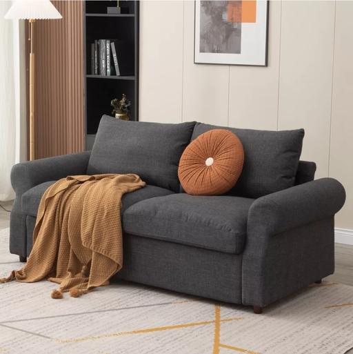 Buy & Sell Camp Hill Birmingham - Photos for 3 Seater Soft Fabric Deep Seat Sofa Settee wi