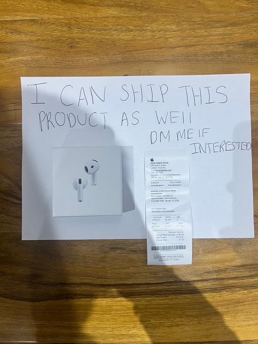 Buy & Sell East Ham East London - Photos for Apple AirPods 4 ANC – Brand New & Sealed