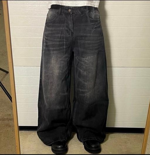 Buy & Sell Little Heath Redbridge - Photos for Baggy fit, black vintage faded trousers.