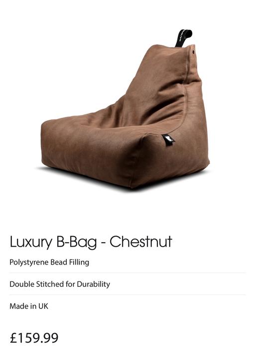 Buy & Sell Weldon Dartford - Photos for Bean Bag - Extreme Lounging- Chestnut