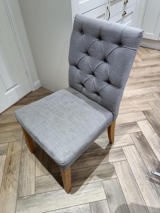 Buy & Sell Woodsetton Dudley - Photos for 6x dining chairs (grey/silver)