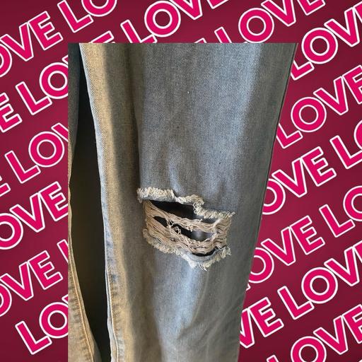 Buy & Sell White City West London - Photos for Blue wide leg ripped jeans brand new XL