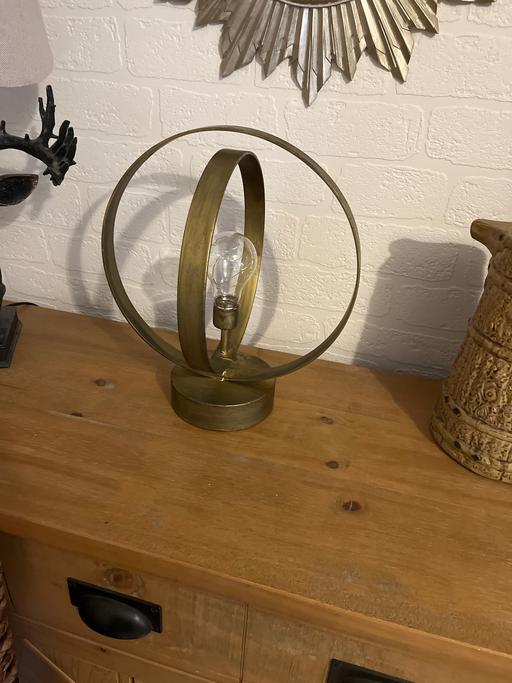 Buy & Sell Conisbrough Doncaster - Photos for Orbit gold unusual battery lamp