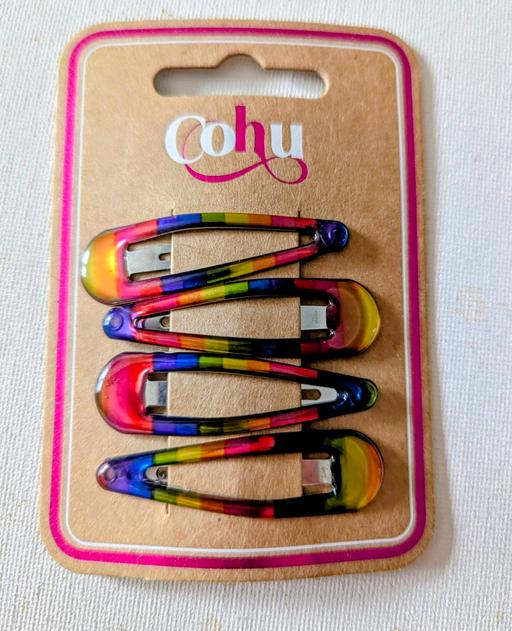 Buy & Sell Georgetown Blaenau Gwent - Photos for Cohu 4 X multi colour snap shut hair slides.n