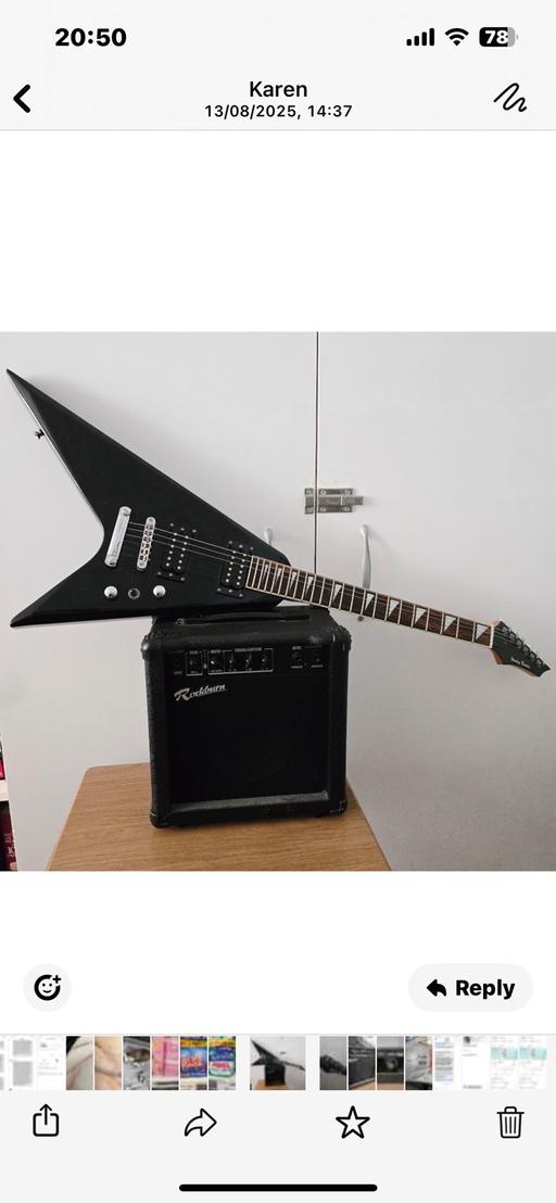 Buy & Sell West Wickham Bromley - Photos for Electric guitar with rock burn amplifier