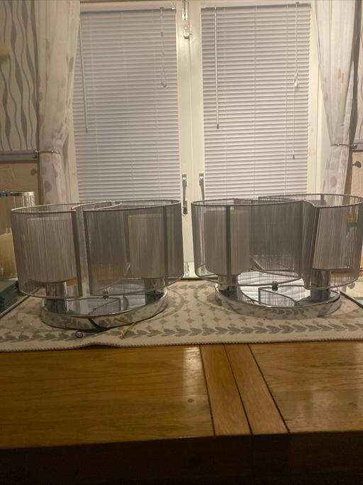 Buy & Sell Cowgate Newcastle upon Tyne - Photos for Pair of modern chrome & silver ceiling lights