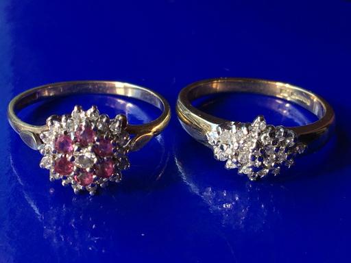 Buy & Sell Yeovil Somerset - Photos for Jewellery 2x9ct gold diamond rings 0.50ct DIA