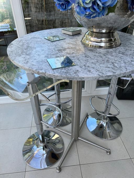 Buy & Sell Totteridge North London - Photos for High marble bar table (without stools)