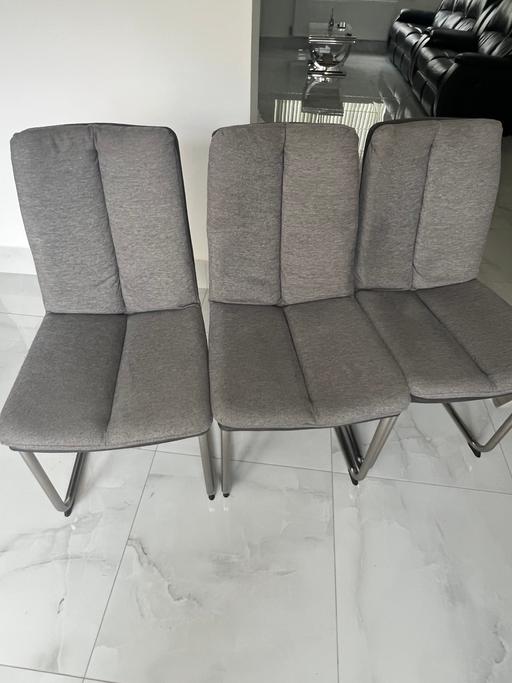 Buy & Sell Hayes Hillingdon - Photos for 3 strong grey chairs