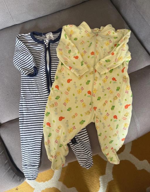 Buy & Sell Great Barr Birmingham - Photos for 2 Sleep Suits Zip Up 3-6months