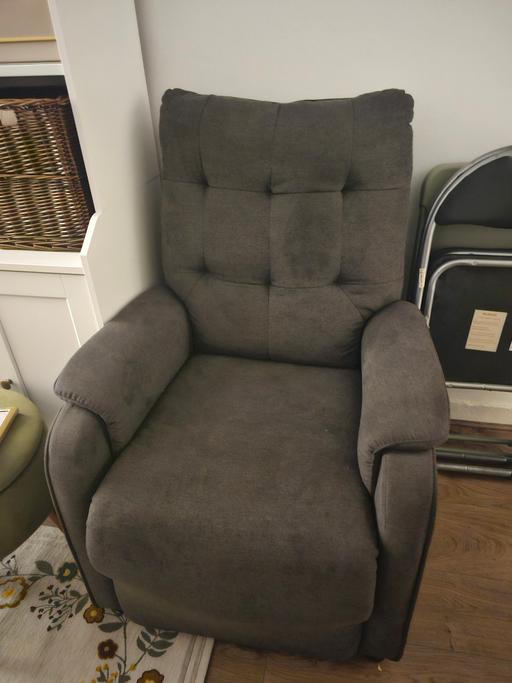 Buy & Sell Whitechapel East London - Photos for Grey Armchair Reclining Good Condition