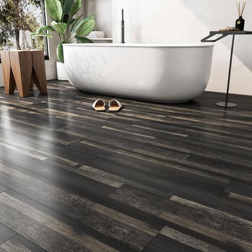 Buy & Sell Kimberworth Rotherham - Photos for 90×15CM 35 Pcs Black Adhesive Floor Planks
