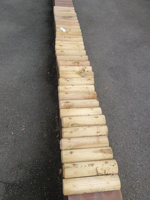 Buy & Sell Pensnett Dudley - Photos for 6ft x 9 inch , Log Edging , VGC, Hardly Used,