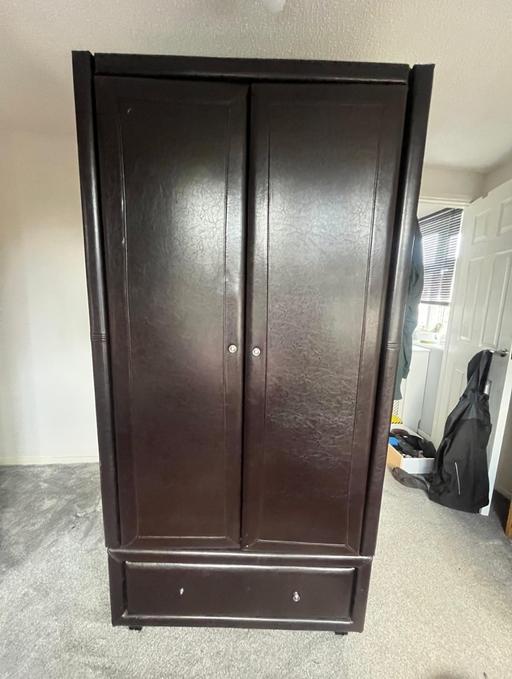 Buy & Sell Willenhall Walsall - Photos for Brown leather wardrobe